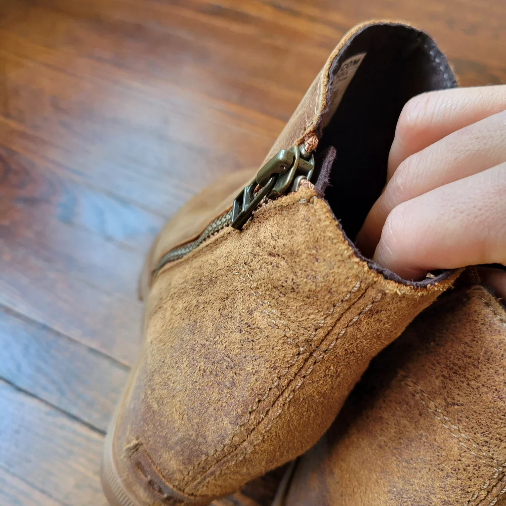 Sorel Womens Joan of Arctic II Wedge Zip Boots Waterproof Leather Tan Size 5 - Picture 12 of 13